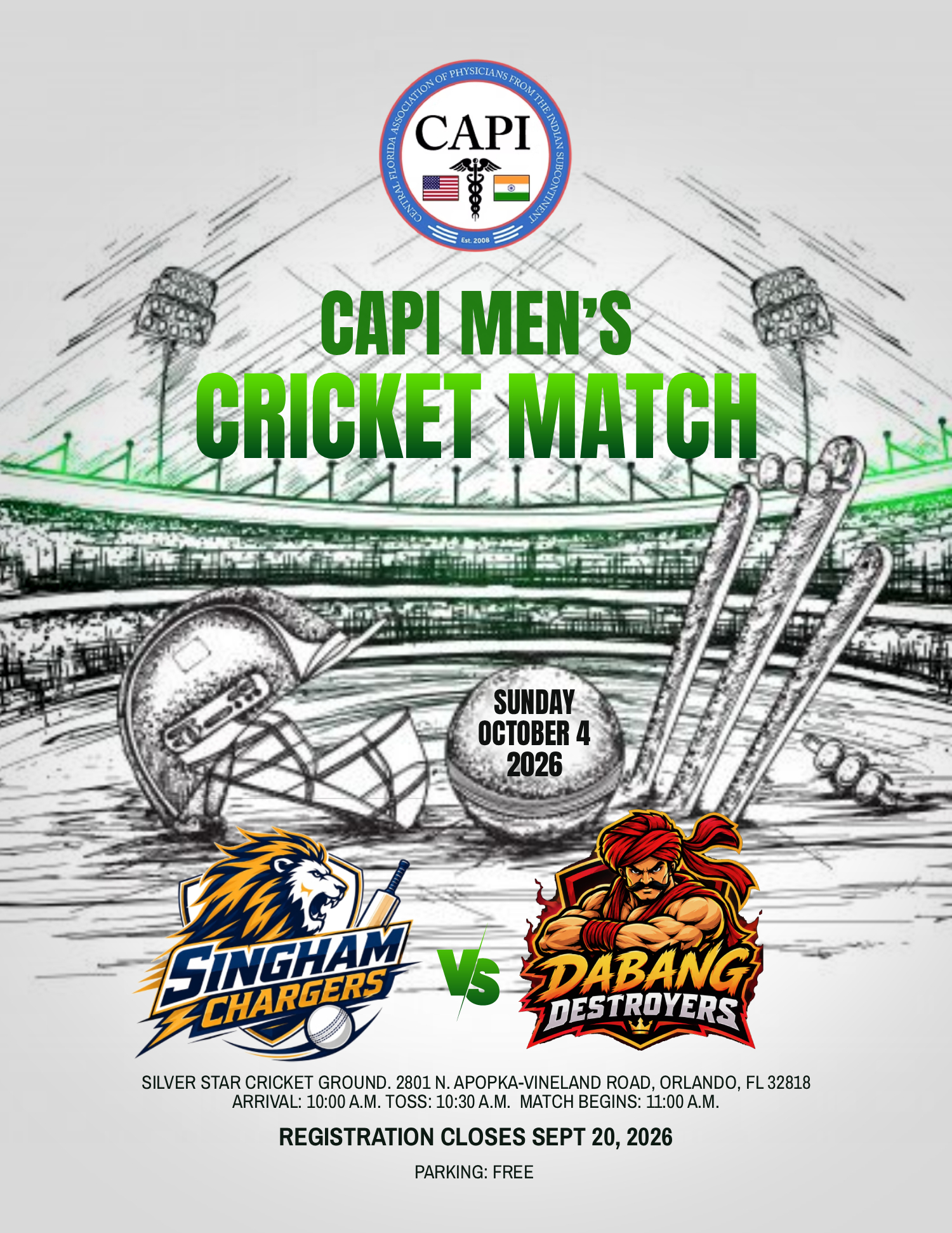 CAPI 2026 MEN'S CRICKET MATCH